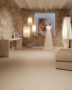 Microcemento en tienda Donosti de novias